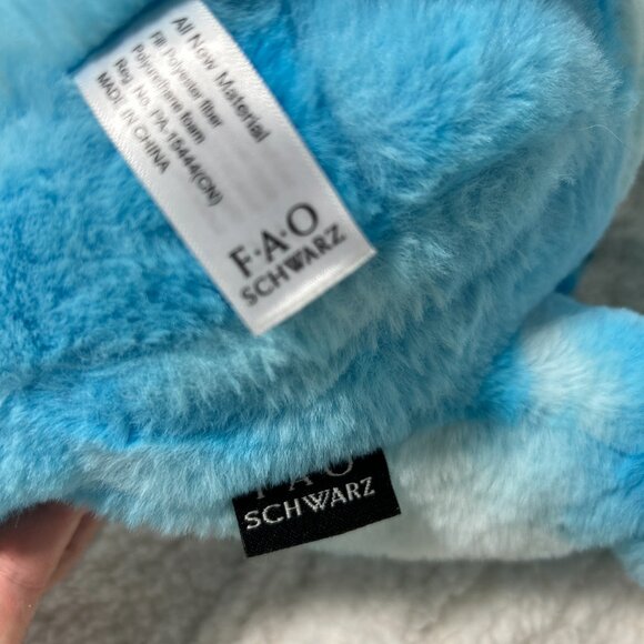 FAO Schwarz Plush Blue T-Rex Dinosaur -  12" Super Soft Dino Stuffed Animal - Picture 5 of 7